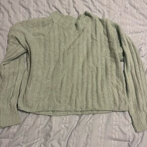 American Eagle Outfitters Teal Cowl Neck Sweater
